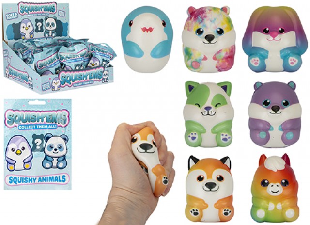 SQUIS’EMS Animaletti Squishy Collezionabili 8cm In espo da PZ 7ass…x…x144